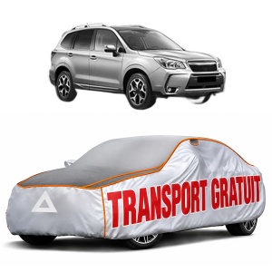 Husa Prelata Antigrindina Auto SUBARU FORESTER (SJ_) din 2012-2013, Protectie auto contra intemperiilor la grindina, Waterproof, 4x Stickere auto SUBARU
