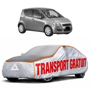 Husa Prelata Antigrindina Auto SUZUKI SPLASH (EX) din 2008-2012, Protectie auto contra intemperiilor la grindina, Waterproof, 4x Stickere auto SUZUKI