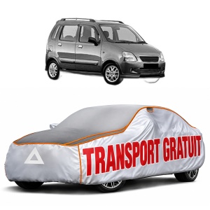 Husa Prelata Antigrindina Auto SUZUKI WAGON R+ (MA) din 2000-2008, Protectie auto contra intemperiilor la grindina, Waterproof, 4x Stickere auto SUZUKI