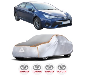 Husa Prelata Antigrindina Auto TOYOTA AVENSIS Saloon (_T27_) din 2008-2018, Protectie auto contra intemperiilor la grindina, Waterproof, 4x Stickere auto TOYOTA - Img 2