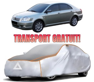 Husa Prelata Antigrindina Auto TOYOTA AVENSIS (_T25_) din 2003-2008, Protectie auto contra intemperiilor la grindina, Waterproof, 4x Stickere auto TOYOTA