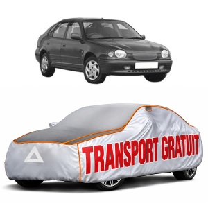 Husa Prelata Antigrindina Auto TOYOTA COROLLA Liftback (_E11_) din 1997-2002, Protectie auto contra intemperiilor la grindina, Waterproof, 4x Stickere auto TOYOTA