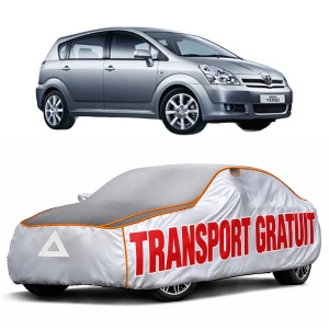 Husa Prelata Antigrindina Auto TOYOTA COROLLA Verso (ZER_, ZZE12_, R1_) din 2004-2009, Protectie auto contra intemperiilor la grindina, Waterproof, 4x Stickere auto TOYOTA