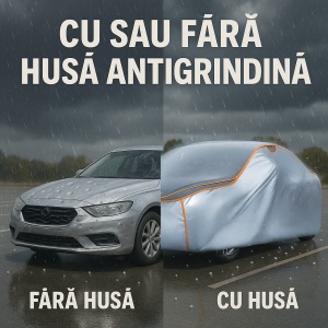 Husa Prelata Antigrindina Auto TOYOTA YARIS (_P13_) din 2010-2020, Protectie auto contra intemperiilor la grindina, Waterproof, 4x Stickere auto TOYOTA - Img 5