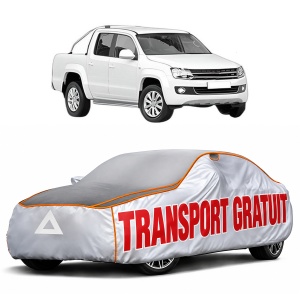 Husa Prelata Antigrindina Auto Volskwagen AMAROK (2HA, 2HB, S1B, S6B, S7A, S7B, AGD) din 2010-2022, Protectie auto contra intemperiilor la grindina, Waterproof, 4x Stickere auto Volskwagen