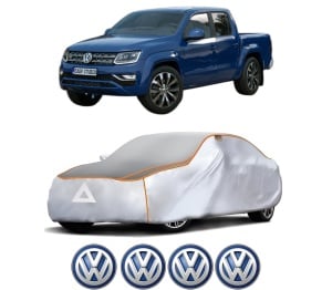 Husa Prelata Antigrindina Auto Volskwagen AMAROK (T1A, T1B) din 2022, Protectie auto contra intemperiilor la grindina, Waterproof, 4x Stickere auto Volskwagen - Img 2