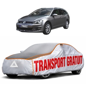 Husa Prelata Antigrindina Auto Volskwagen GOLF VAN VII Variant (BA5) din 2013-2017, Protectie auto contra intemperiilor la grindina, Waterproof, 4x Stickere auto Volskwagen