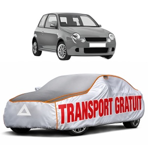 Husa Prelata Antigrindina Auto Volskwagen LUPO I (6X1, 6E1) din 1998-2005, Protectie auto contra intemperiilor la grindina, Waterproof, 4x Stickere auto Volskwagen