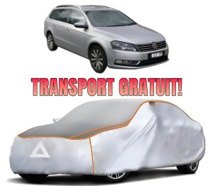Husa Prelata Antigrindina Auto Volskwagen PASSAT B7 Estate Van (365) din 2010-2014, Protectie auto contra intemperiilor la grindina, Waterproof, 4x Stickere auto Volskwagen