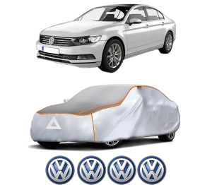 Husa Prelata Antigrindina Auto Volskwagen PASSAT B8 (3G2, CB2) din 2014-2024, Protectie auto contra intemperiilor la grindina, Waterproof, 4x Stickere auto Volskwagen - Img 2