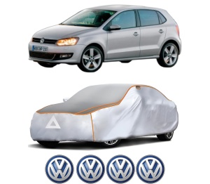 Husa Prelata Antigrindina Auto Volskwagen POLO Van V (6R1, 6C1) din 2009-2017, Protectie auto contra intemperiilor la grindina, Waterproof, 4x Stickere auto Volskwagen - Img 2