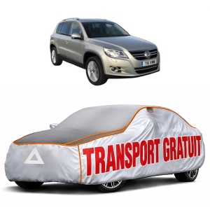 Husa Prelata Antigrindina Auto Volskwagen TIGUAN VAN (5N_) din 2007-2018, Protectie auto contra intemperiilor la grindina, Waterproof, 4x Stickere auto Volskwagen