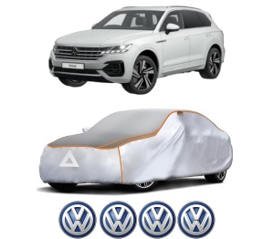 Husa Prelata Antigrindina Auto Volskwagen TOUAREG (CR7, RC8) din 2017-2023, Protectie auto contra intemperiilor la grindina, Waterproof, 4x Stickere auto Volskwagen - Img 2