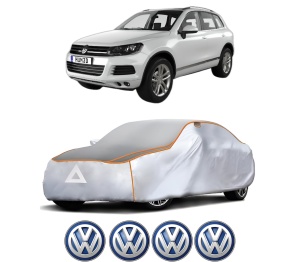 Husa Prelata Antigrindina Auto Volskwagen TOUAREG VAN (7P5) din 2011-2014, Protectie auto contra intemperiilor la grindina, Waterproof, 4x Stickere auto Volskwagen - Img 2