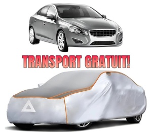 Husa Prelata Antigrindina Auto VOLVO S60 II (134) din 2010-2018, Protectie auto contra intemperiilor la grindina, Waterproof, 4x Stickere auto VOLVO
