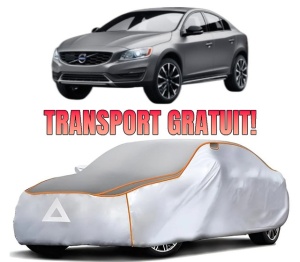 Husa Prelata Antigrindina Auto VOLVO S60 II Cross Country (134) din 2015-2018, Protectie auto contra intemperiilor la grindina, Waterproof, 4x Stickere auto VOLVO