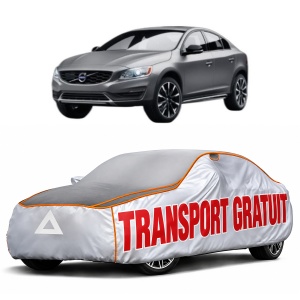 Husa Prelata Antigrindina Auto VOLVO S60 II Cross Country (134) din 2015-2018, Protectie auto contra intemperiilor la grindina, Waterproof, 4x Stickere auto VOLVO