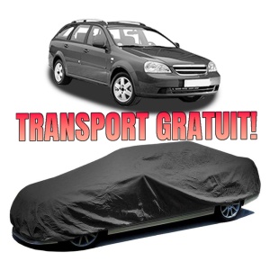 Husa prelata auto pentru CHEVROLET LACETTI Estate (J200) 2005 - 2013, culoare negru, material textil impermeabil, rezistanta la intemperii praf UV, CARPASSION Husa Protectie