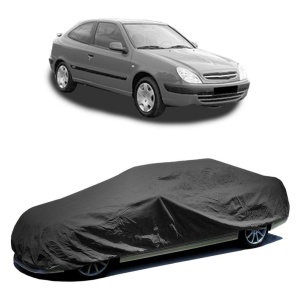 Husa prelata auto pentru CITROEN XSARA Coupe (N0) 1998 - 2005, culoare negru, material textil impermeabil, rezistanta la intemperii praf UV, CARPASSION Husa Protectie - Img 2