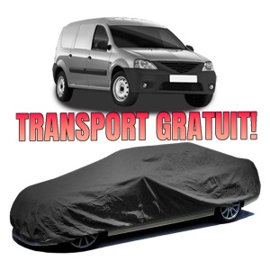 Husa prelata auto pentru DACIA LOGAN EXPRESS (FS_) 2007 - 2012, culoare negru, material textil impermeabil, rezistanta la intemperii praf UV, CARPASSION Husa Protectie