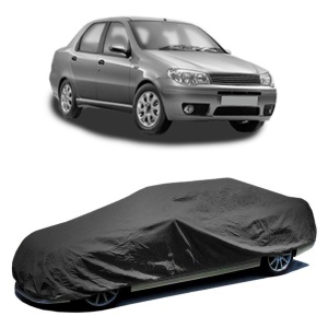 Husa prelata auto pentru FIAT SIENA (178_, 172_) / ALBEA 1996 - 2012, culoare negru, material textil impermeabil, rezistanta la intemperii praf UV, CARPASSION Husa Protectie - Img 2