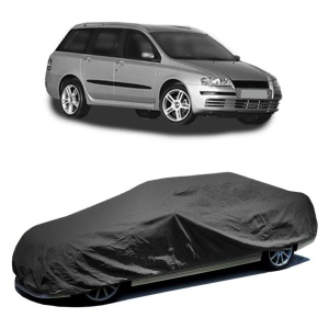 Husa prelata auto pentru FIAT STILO Multi Wagon (192_) 2003 - 2008, culoare negru, material textil impermeabil, rezistanta la intemperii praf UV, CARPASSION Husa Protectie - Img 2
