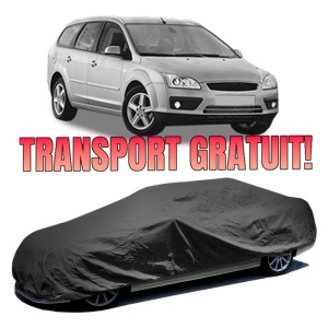 Husa prelata auto pentru FORD FOCUS II Turnier, impermeabilă, rezistentă la intemperii, neagră