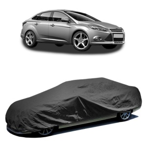 Husa prelata auto pentru FORD FOCUS III Saloon 2010 - 2020, culoare negru, material textil impermeabil, rezistanta la intemperii praf UV, CARPASSION Husa Protectie - Img 2