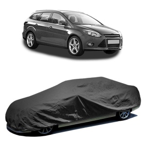 Husa prelata auto pentru FORD FOCUS III Turnier 2010 - 2020, culoare negru, material textil impermeabil, rezistanta la intemperii praf UV, CARPASSION Husa Protectie - Img 2