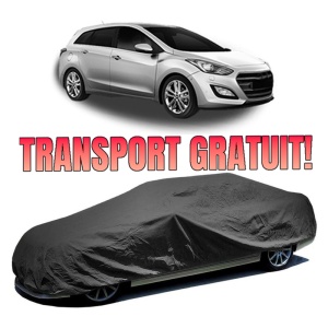 Husa prelata auto pentru HYUNDAI i30 Kombi Van (GDE, GD) 2015 - 2017, culoare negru, material textil impermeabil, rezistanta la intemperii praf UV, CARPASSION Husa Protectie