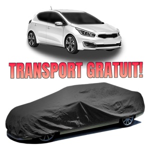 Husa prelata auto pentru KIA CEED Hatchback Van (CD) 2018 - 2020, culoare negru, material textil impermeabil, rezistanta la intemperii praf UV, CARPASSION Husa Protectie