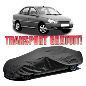 Husa prelata auto pentru KIA RIO I Saloon (DC_) 2000 - 2005, culoare negru, material textil impermeabil, rezistanta la intemperii praf UV, CARPASSION Husa Protectie