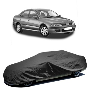 Husa prelata auto pentru MITSUBISHI CARISMA Saloon (DA_) 1996 - 2006, culoare negru, material textil impermeabil, rezistanta la intemperii praf UV, CARPASSION Husa Protectie - Img 2