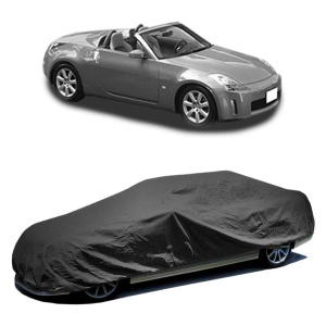 Husa prelata auto pentru NISSAN 350Z Roadster (Z33) 2004 - 2009, culoare negru, material textil impermeabil, rezistanta la intemperii praf UV, CARPASSION Husa Protectie - Img 2