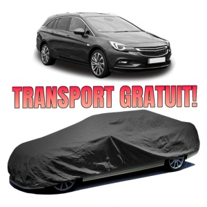 Husa prelata auto pentru OPEL ASTRA K Sports Tourer (B16) 2015 - 2022, culoare negru, material textil impermeabil, rezistanta la intemperii praf UV, CARPASSION Husa Protectie