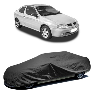 Husa prelata auto pentru RENAULT MEGANE I Coach (DA0/1_) 1996 - 2003, culoare negru, material textil impermeabil, rezistanta la intemperii praf UV, CARPASSION Husa Protectie - Img 2