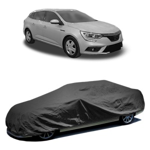 Husa prelata auto pentru RENAULT MEGANE IV Grandtour (K9A/M/N_) 2016, culoare negru, material textil impermeabil, rezistanta la intemperii praf UV, CARPASSION Husa Protectie - Img 2
