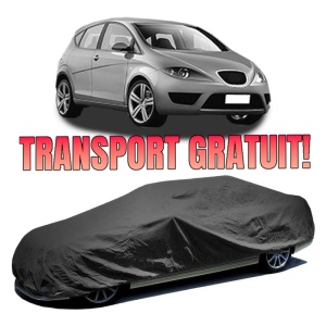 Husa prelata auto pentru SEAT ALTEA (5P1) 2004 - 2015, culoare negru, material textil impermeabil, rezistanta la intemperii praf UV, CARPASSION Husa Protectie