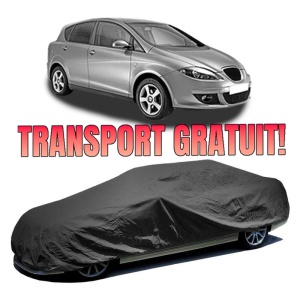 Husa prelata auto pentru SEAT TOLEDO III (5P2) 2004 - 2009, culoare negru, material textil impermeabil, rezistanta la intemperii praf UV, CARPASSION Husa Protectie