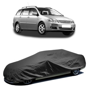 Husa prelata auto pentru TOYOTA COROLLA Estate (_E12_) 2002 - 2007, culoare negru, material textil impermeabil, rezistanta la intemperii praf UV, CARPASSION Husa Protectie - Img 2