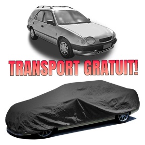 Husa prelata auto pentru TOYOTA COROLLA Estate Van (_E11_) 2000 - 2001, culoare negru, material textil impermeabil, rezistanta la intemperii praf UV, CARPASSION Husa Protectie