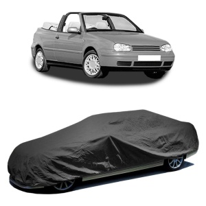 Husa prelata auto pentru Volkswagen Golf IV Cabriolet (1E7) 1998 - 2002, culoare negru, material textil impermeabil, rezistanta la intemperii praf UV, CARPASSION Husa Protectie - Img 2