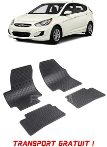 Hyundai Accent, Hatchback, fabricat din 2006 - 2010, set covorase auto dedicate, din cauciuc 100% Premium - Transport Gratuit accesorii pentru autoturismul tau - masina v39381
