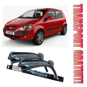 Hyundai Getz Set 2 stergatoare parbriz Bosch Bosch Aerotwin compatibile cu Hyundai Getz 2002-2010 (55 cm / 34 cm)