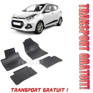 Hyundai I10 II, Hatchback, fabricat din 11.2013 - 12.2019, set covorase auto dedicate, din cauciuc 100% Premium - Transport Gratuit