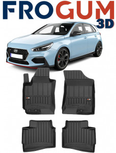 Hyundai I30 I, Hatchback, Din 07.2007 - 01.2012 , Set Covorase Auto Tip Tavita Premium 3D, din cauciuc accesorii pentru autoturismul tau - masina v170721