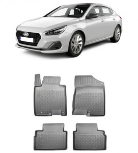 Hyundai I30 II, Combi, Din 02.2012 - 06.2017 , Set Covorase Auto Tip Tavita Premium 3D, din cauciuc accesorii pentru autoturismul tau - masina v172938