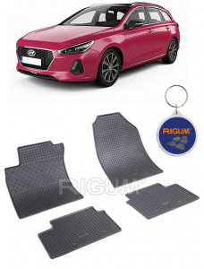 Hyundai I30 III MhEV, Combi, fabricat din 02.2020 - Prezent, set covorase auto dedicate, din cauciuc 100% Premium accesorii pentru autoturismul tau - masina v155729