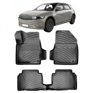 Hyundai Ioniq 5 2021- Set 4 covorase auto din cauciuc tip tavita premium line 3D accesorii pentru autoturismul tau - masina v242157