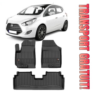 Hyundai IX20, Hatchback, Din 05.2010 - Prezent , Set Covorase Auto Tip Tavita Premium 3D, din cauciuc